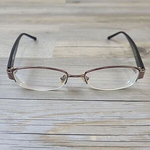 Coach Eyeglasses SUZANNA (246) TAN 50-17-135 Brown Half Rim‎  FRAMES ONLY